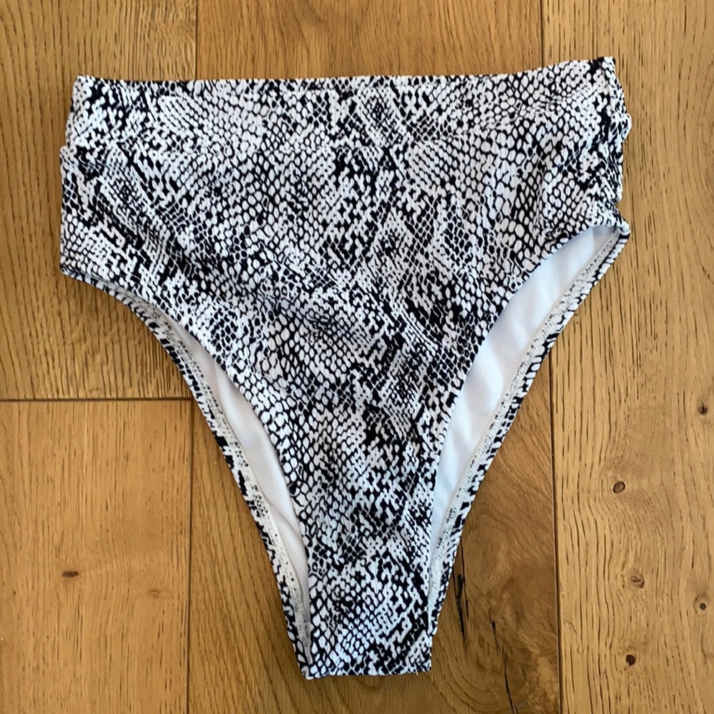 Snake Print Bikini Bottoms (NWT)